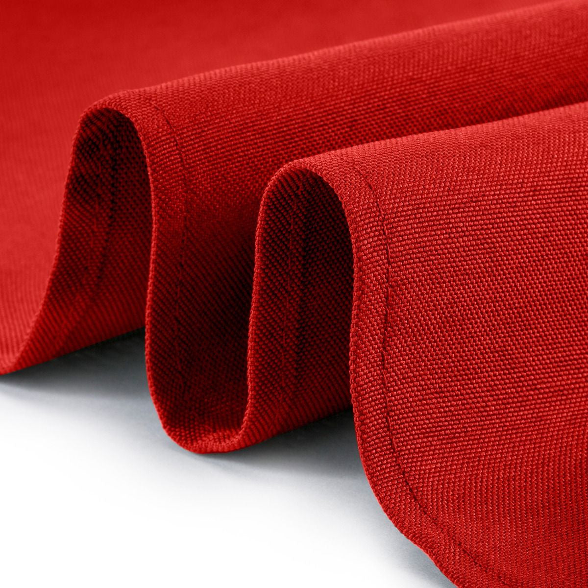 220GSM Round Spun Polyester Tablecloth - Red