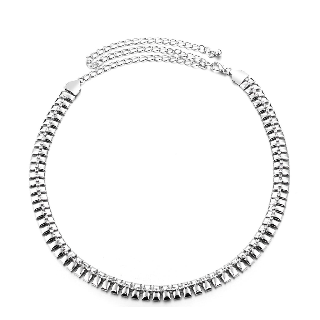 Silver Heavy Duty Scaled Belt