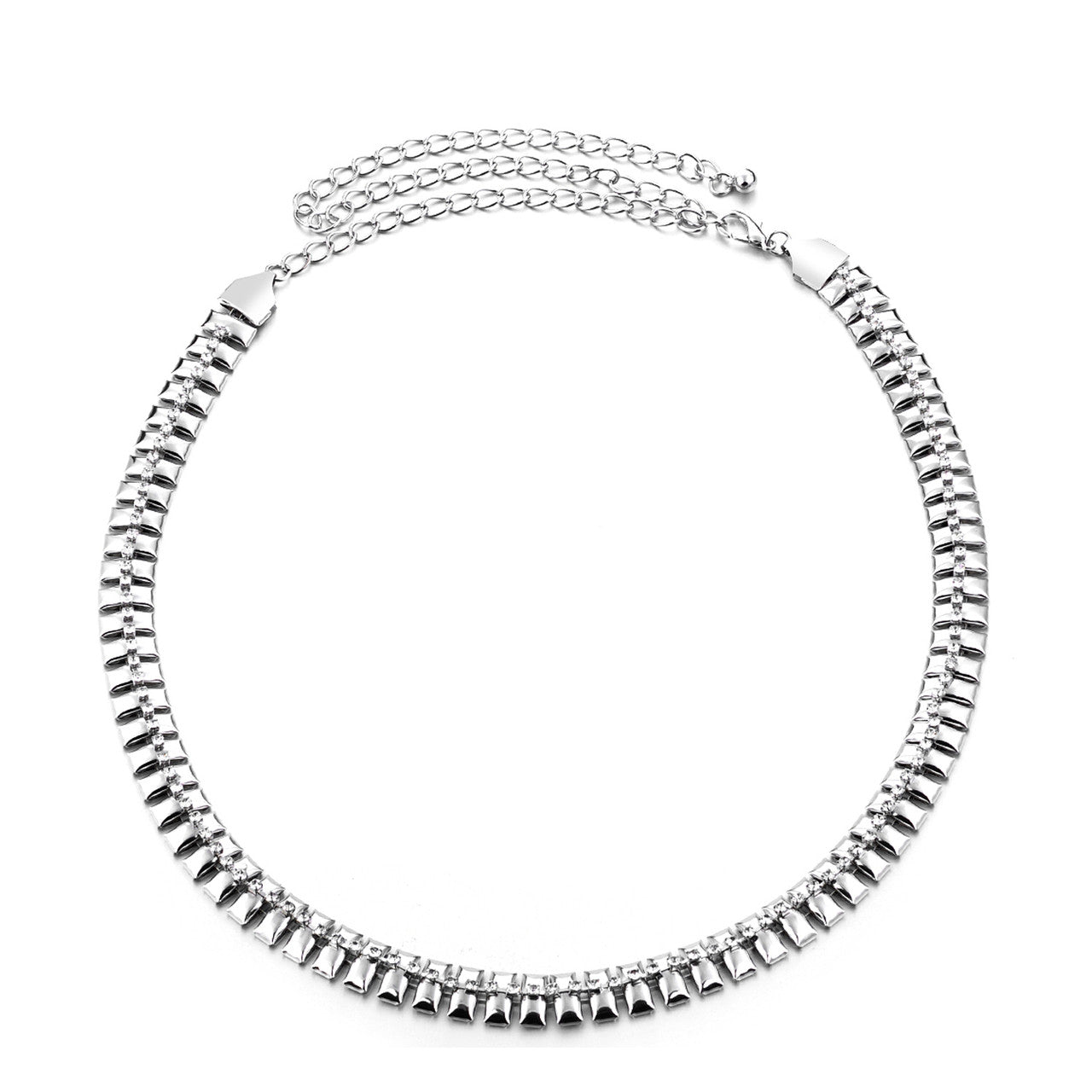 Silver Heavy Duty Scaled Belt