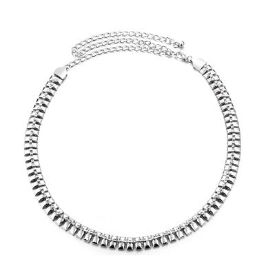 Silver Heavy Duty Scaled Belt