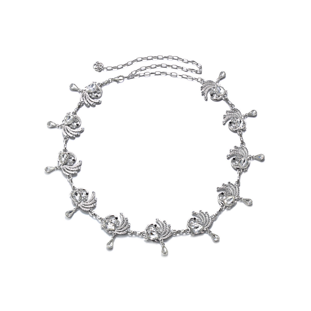 Peacock Belt - Silver