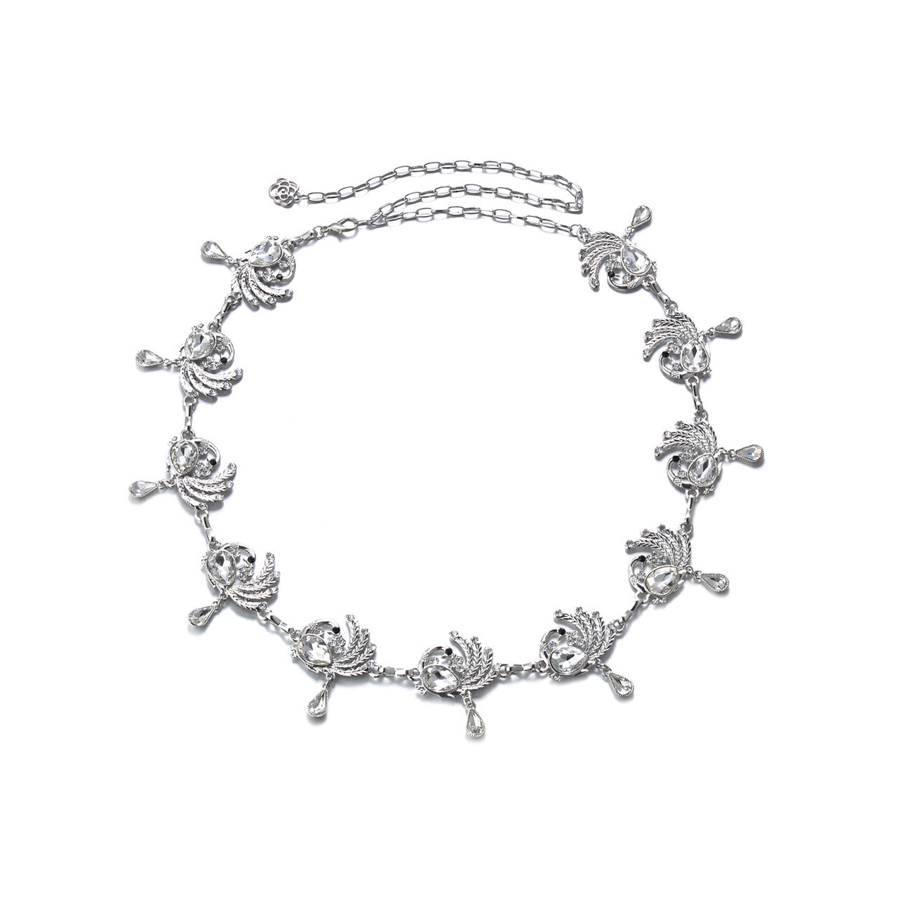 Peacock Belt - Silver