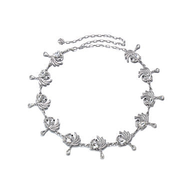 Peacock Belt - Silver