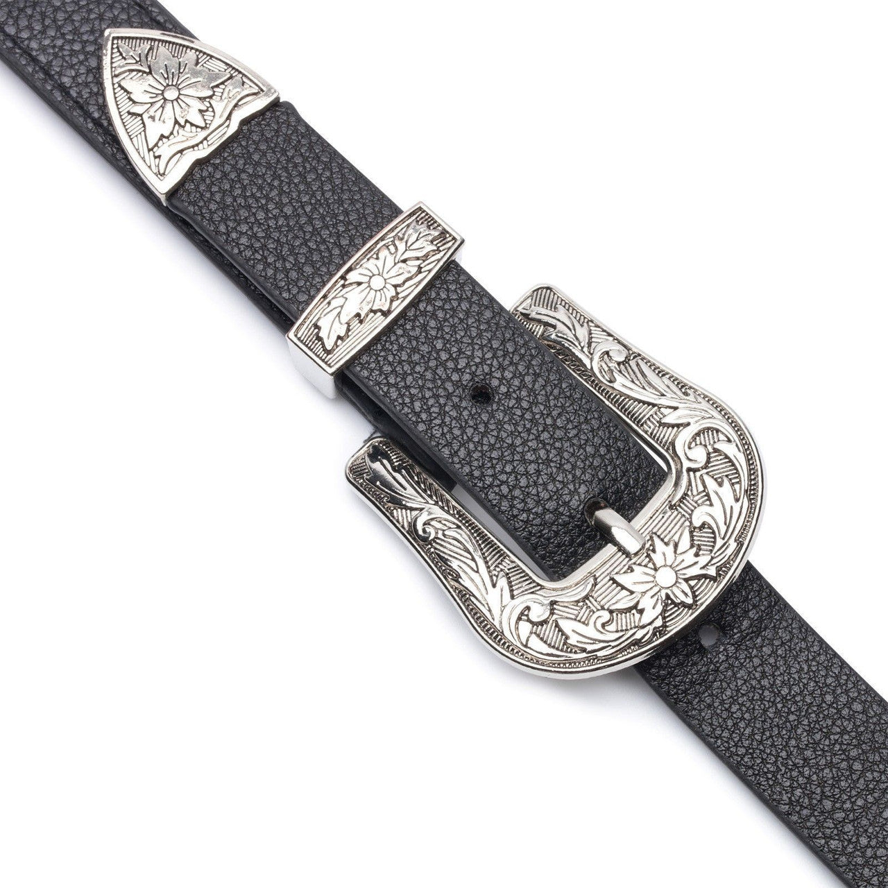 Black Vintage Style Belt