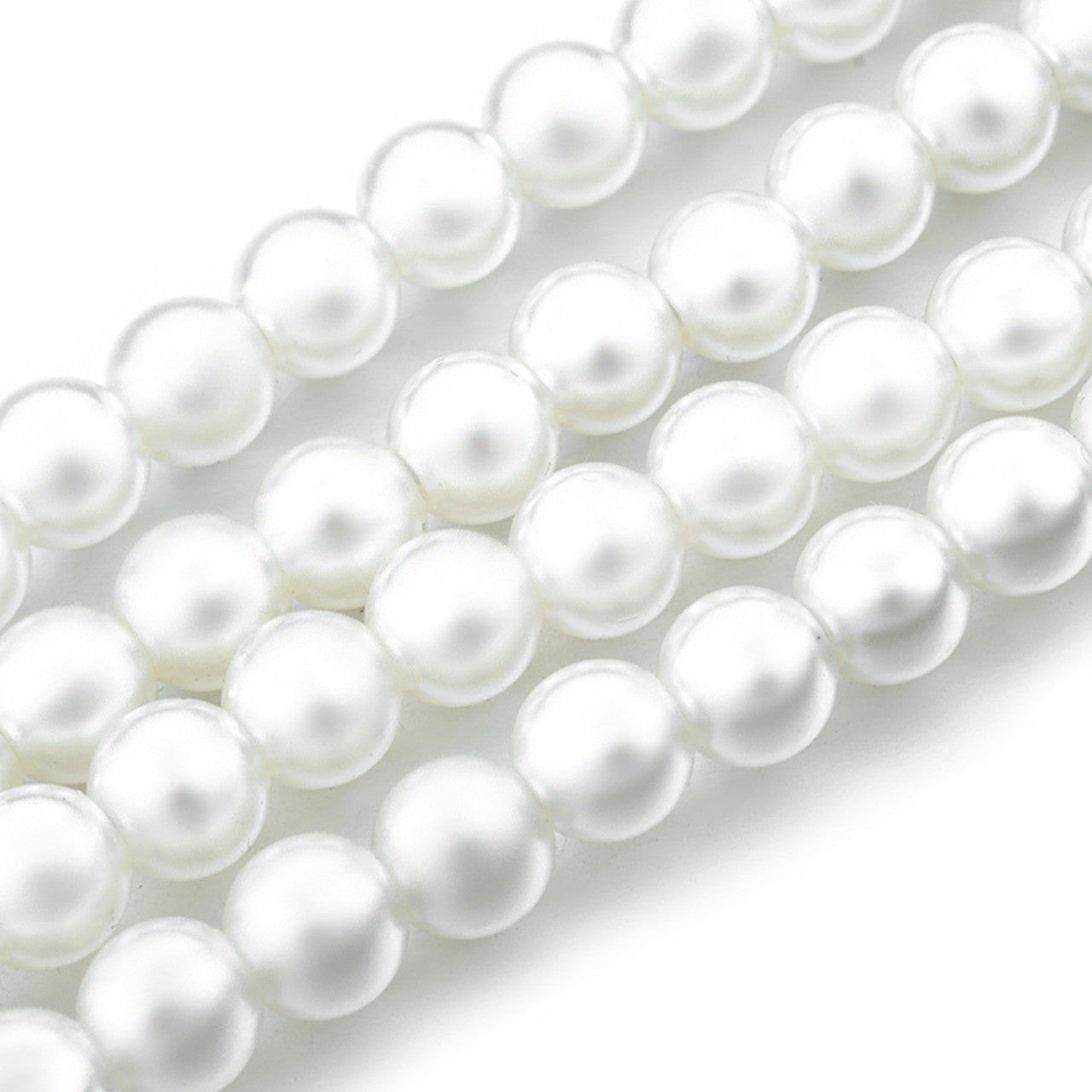 Pearl Belt in 4 Rows with Diamante Buckle
