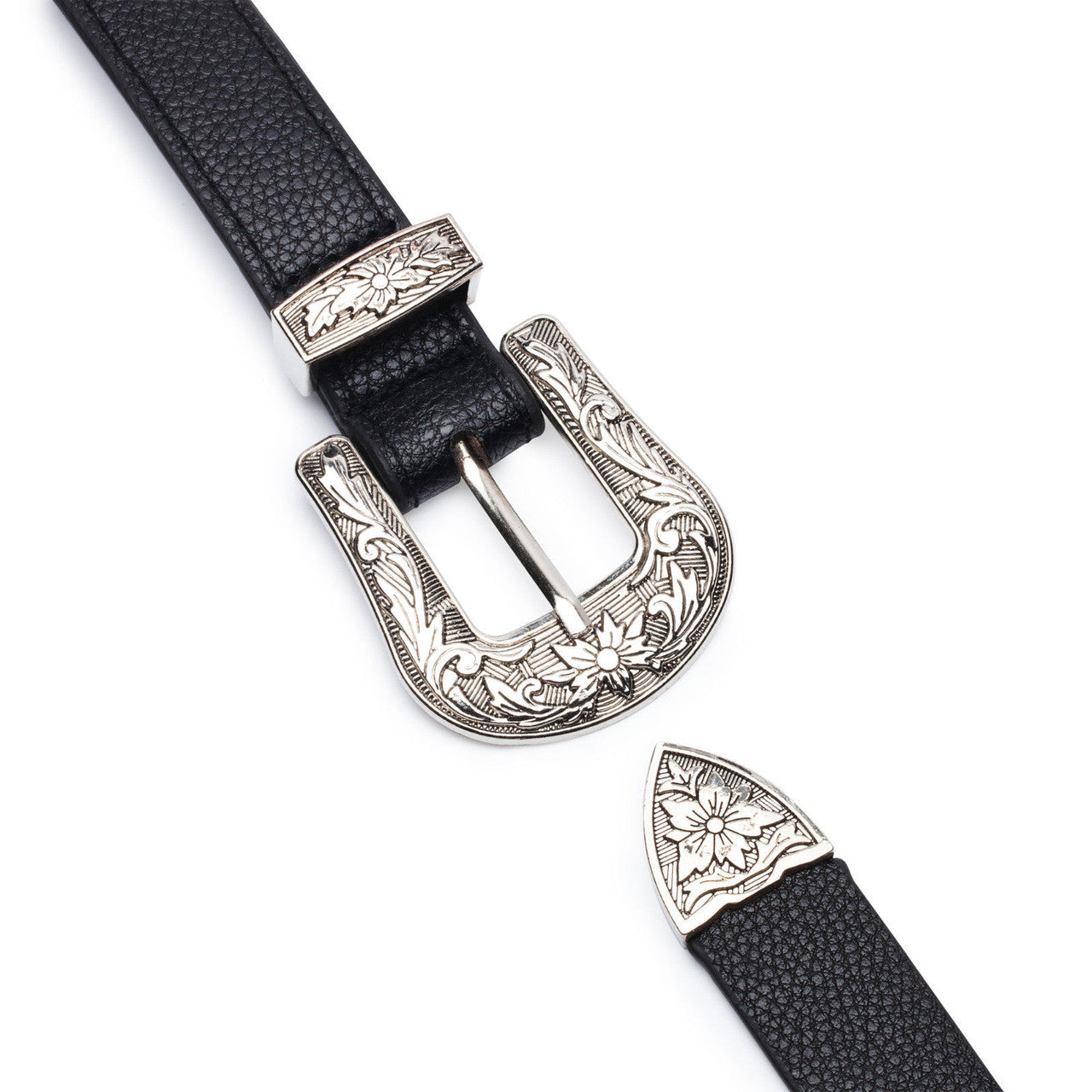Black Vintage Style Belt