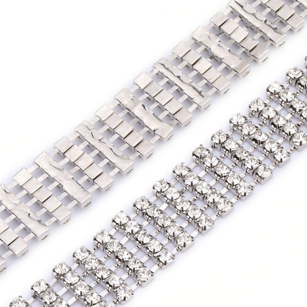 5 Row Diamante Sparkling Rhinestone Belt