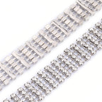 5 Row Diamante Sparkling Rhinestone Belt