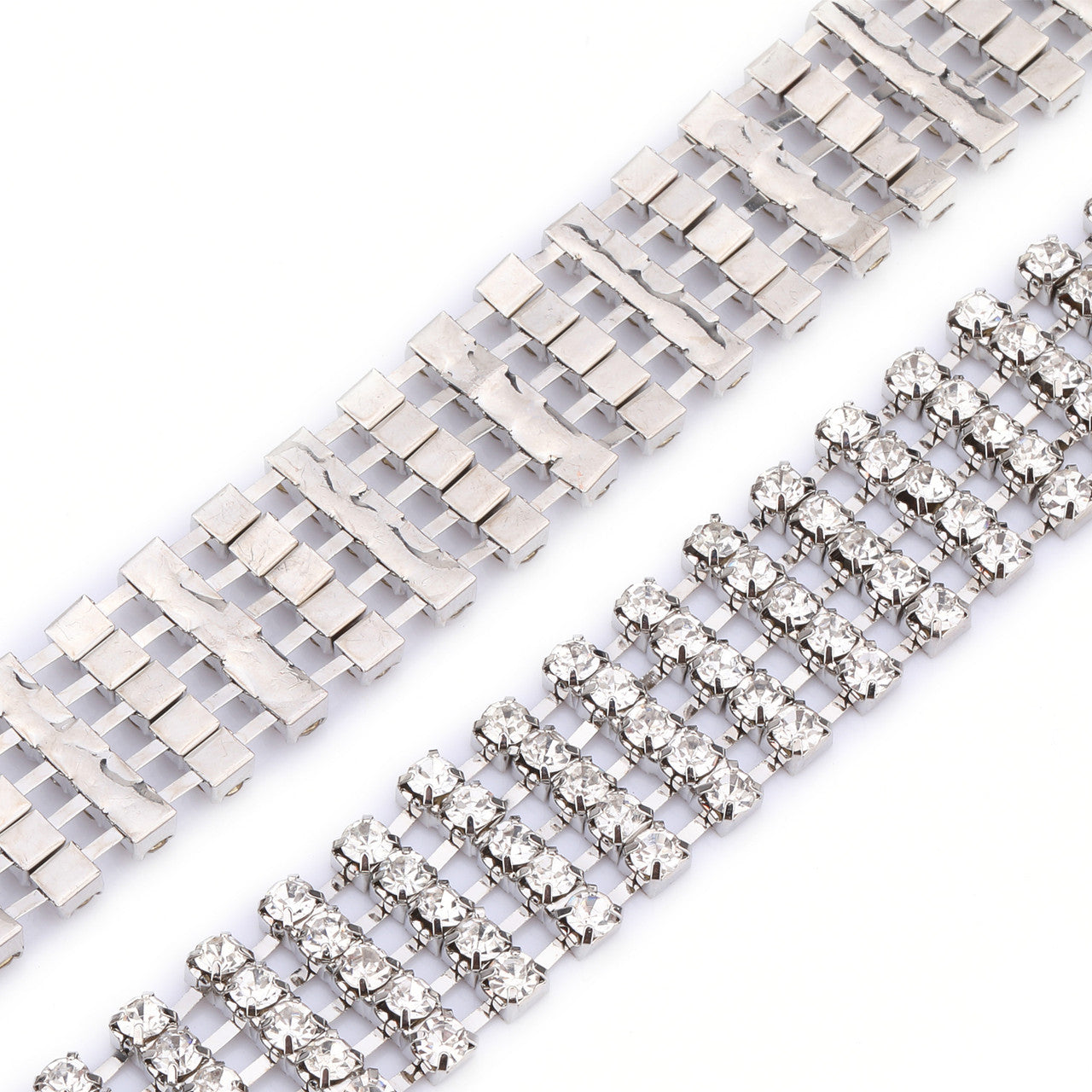 5 Row Diamante Sparkling Rhinestone Belt