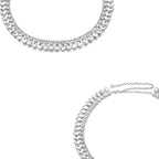 Silver Tear Drop Diamante Belt