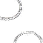 Silver Tear Drop Diamante Belt