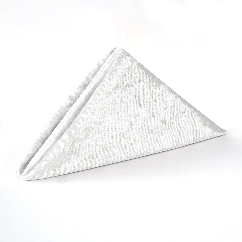 20" Velvet Napkin - Ivory