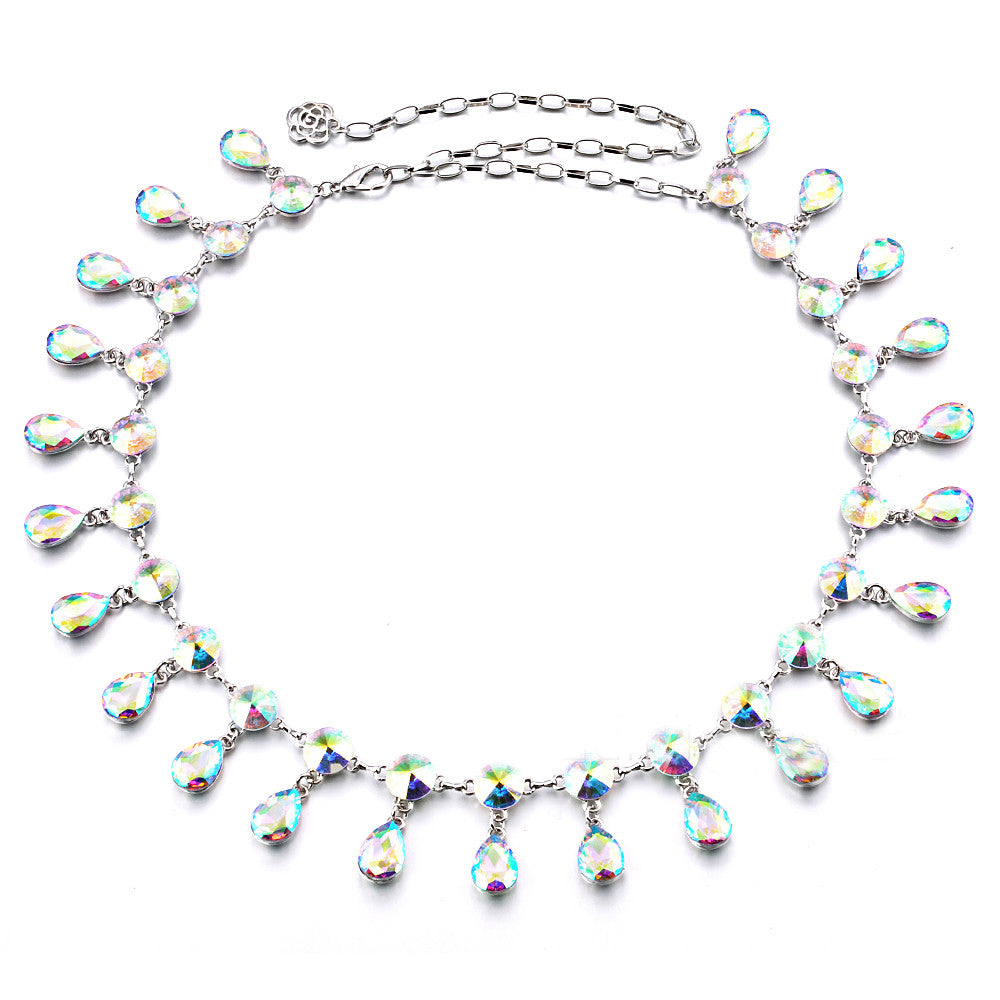 Diamante Waist Belt with Teardrops