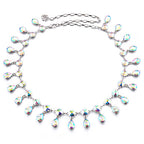 Diamante Waist Belt with Teardrops
