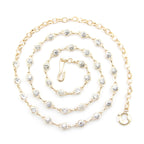 Gold Diamante Beads Chain Belt