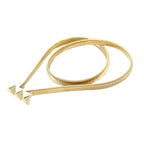 Stretch Belt with Three Pyramid Buckle - Gold