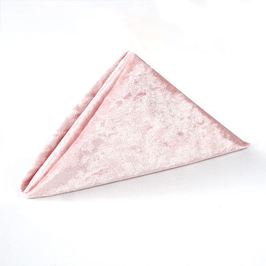 20" Velvet Napkin - Rose Pink