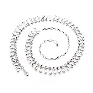 Diamante Belt with Tear Drop Crystals