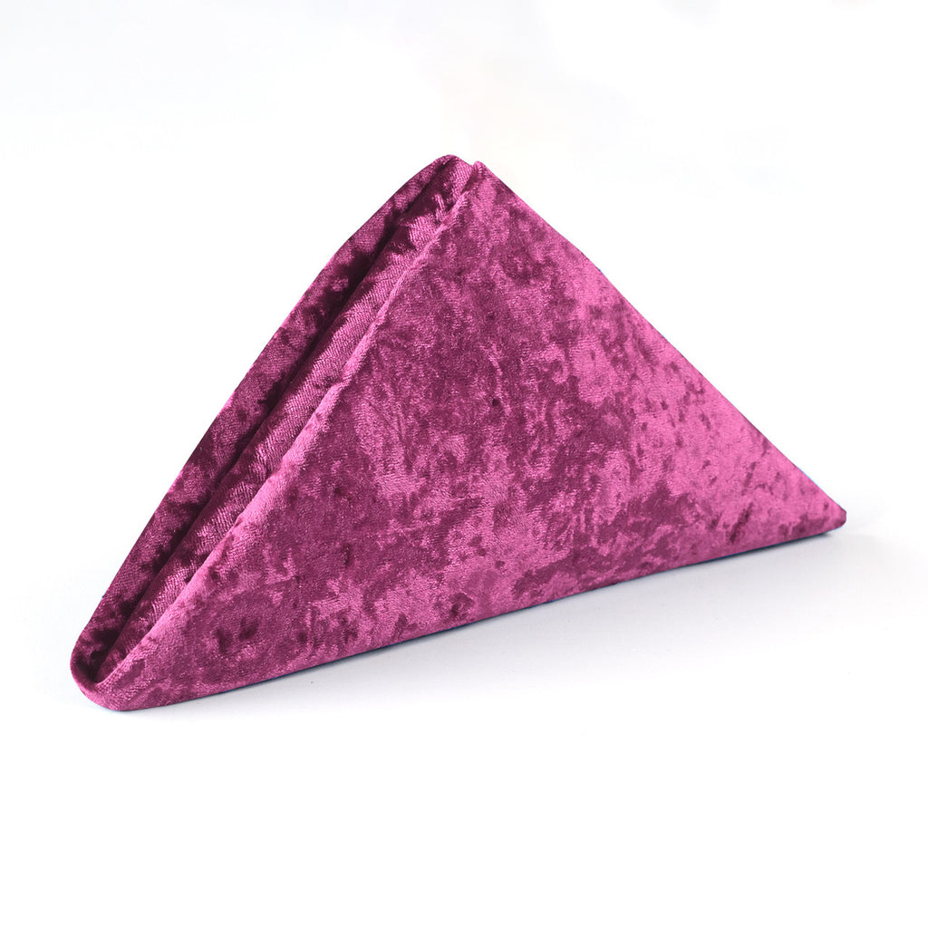 20" Velvet Napkin - Pink