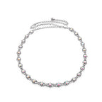 Waist Chain Belt - Flower Rhinestones