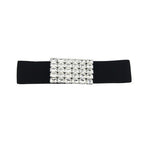 Elasticated Belt with Rectangle Motif