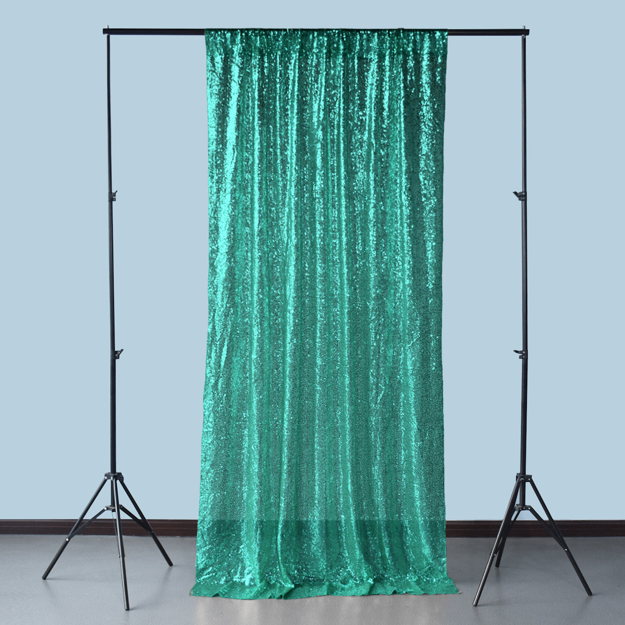 4ft x 9ft Sequin Backdrop Photography - Emerald Green