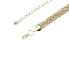 Rhinestone Diamante Waist Chain Belt for Women - Gold