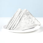 20" Velvet Napkin - Ivory