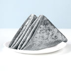 20" Velvet Napkin - Silver