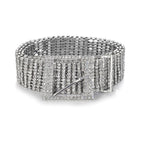 Silver Belt Bling Belt - 10 Row