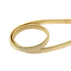Stretch Belt with Three Pyramid Buckle - Gold