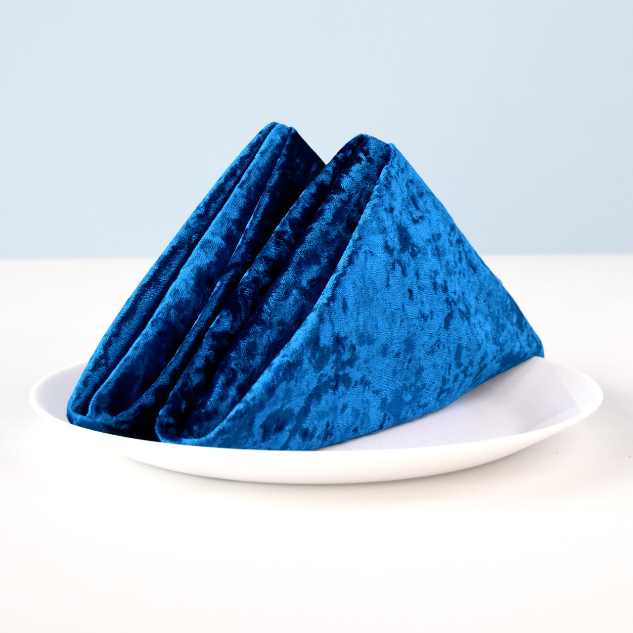 20" Velvet Napkin - Royal Blue
