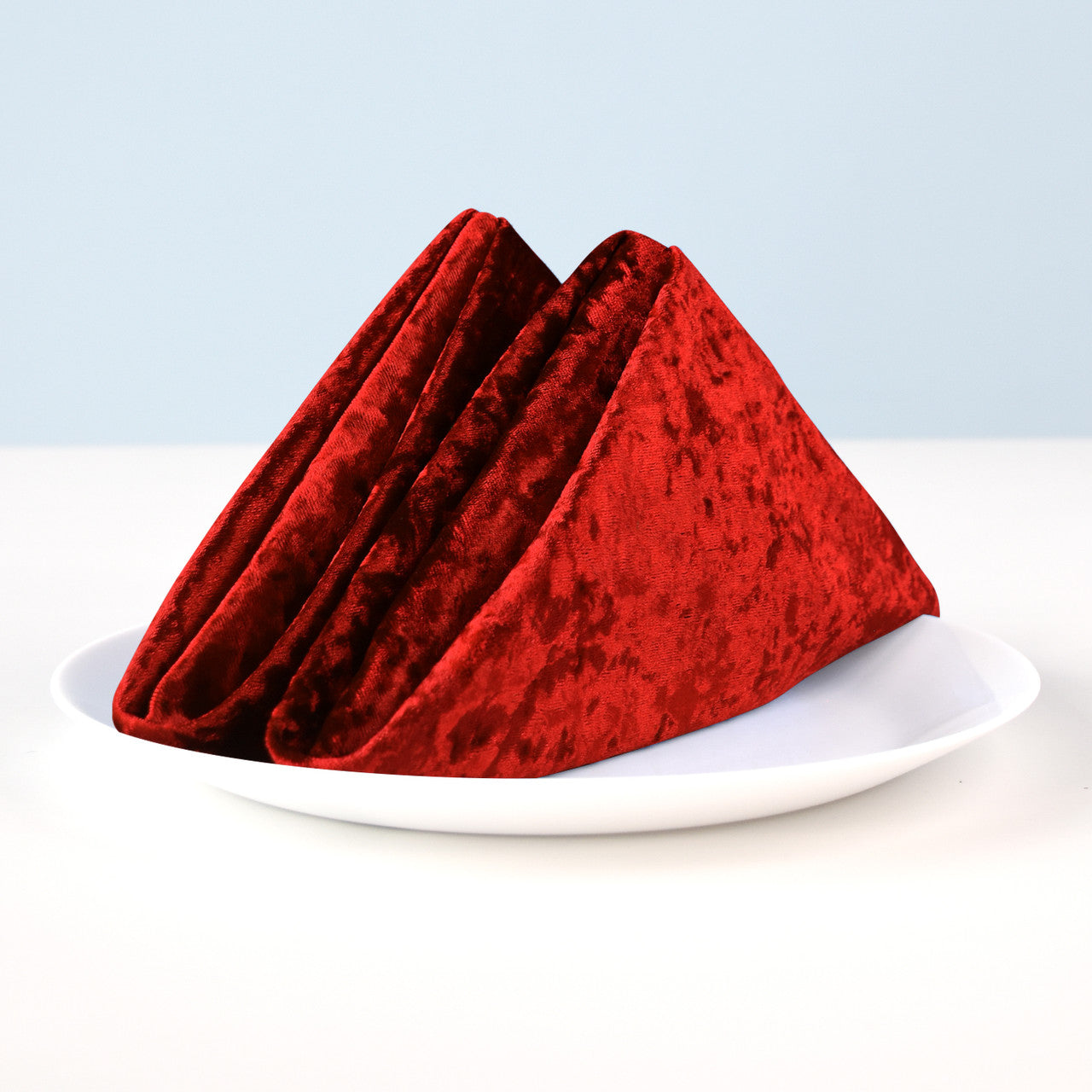 20" Velvet Napkin - Red