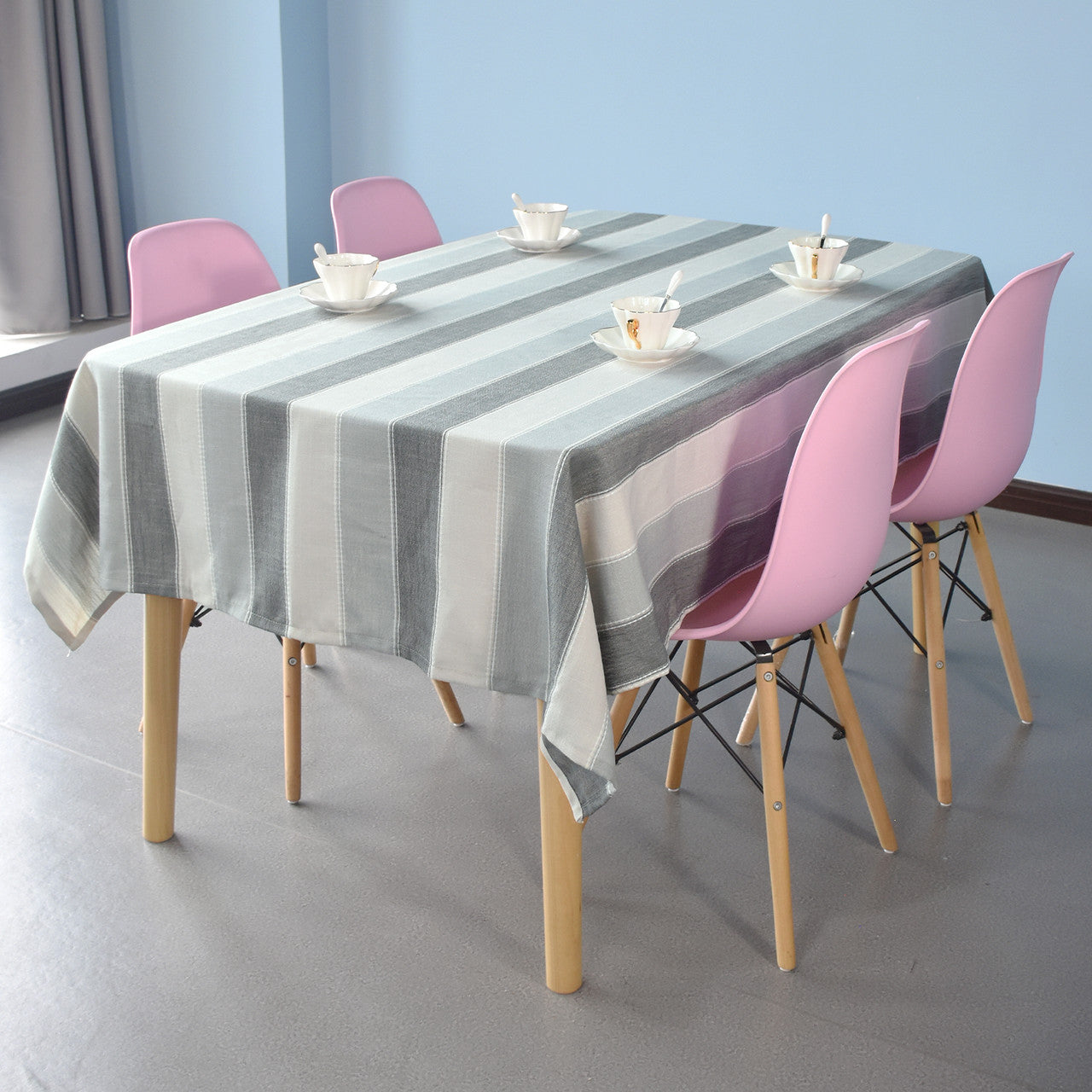 305GSM Geometric Stripe Printed Tablecloth