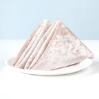 20" Velvet Napkin - Blush Pink