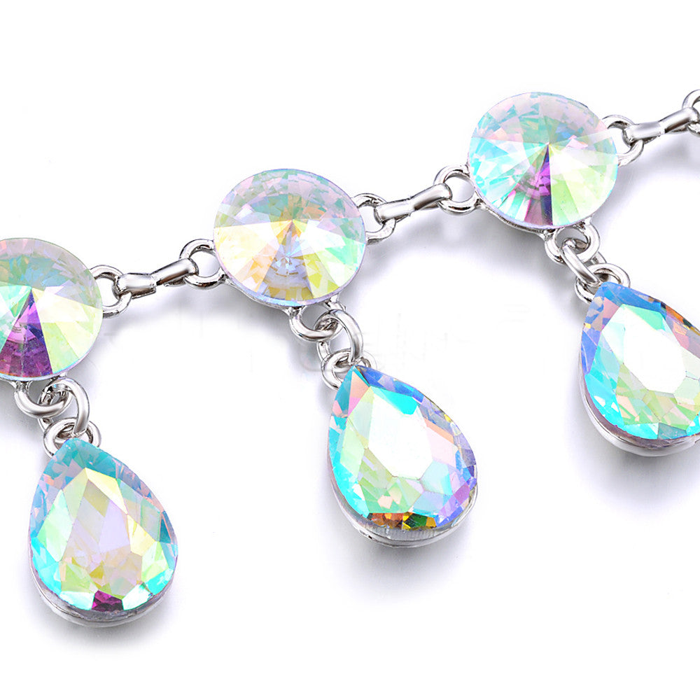 Diamante Waist Belt with Teardrops