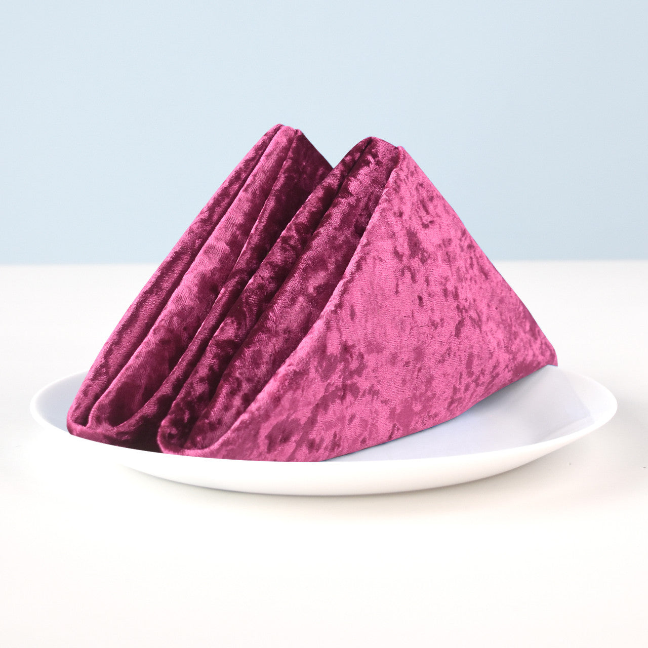 20" Velvet Napkin - Pink