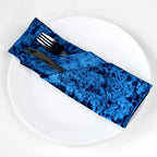 20" Velvet Napkin - Royal Blue
