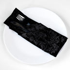 20" Velvet Napkin - Black