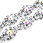 Waist Chain Belt - Flower Rhinestones