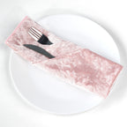 20" Velvet Napkin - Rose Pink