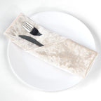 20" Velvet Napkin - Champagne