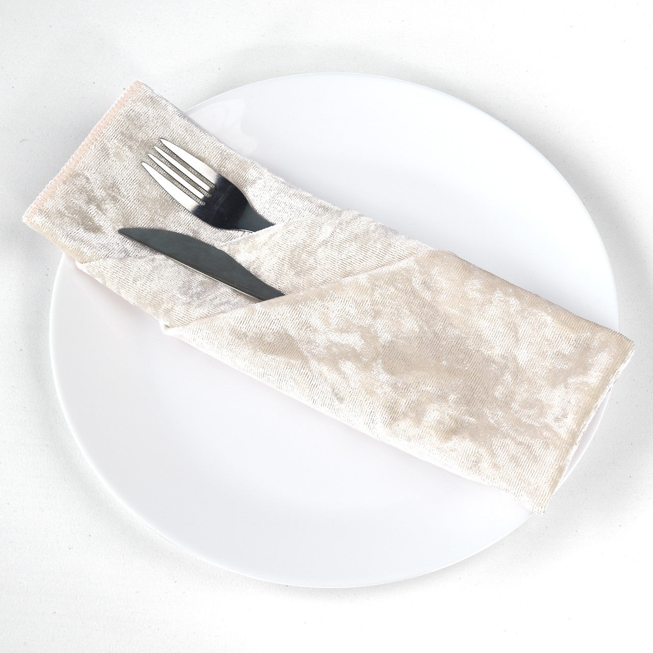 20" Velvet Napkin - Champagne