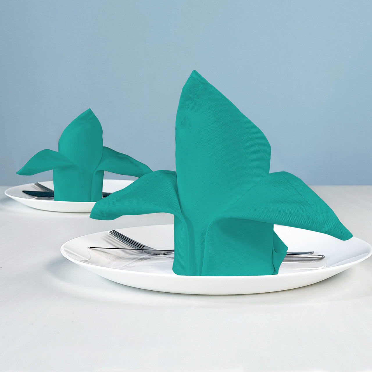 20" Polyester Table Napkin - Turquoise