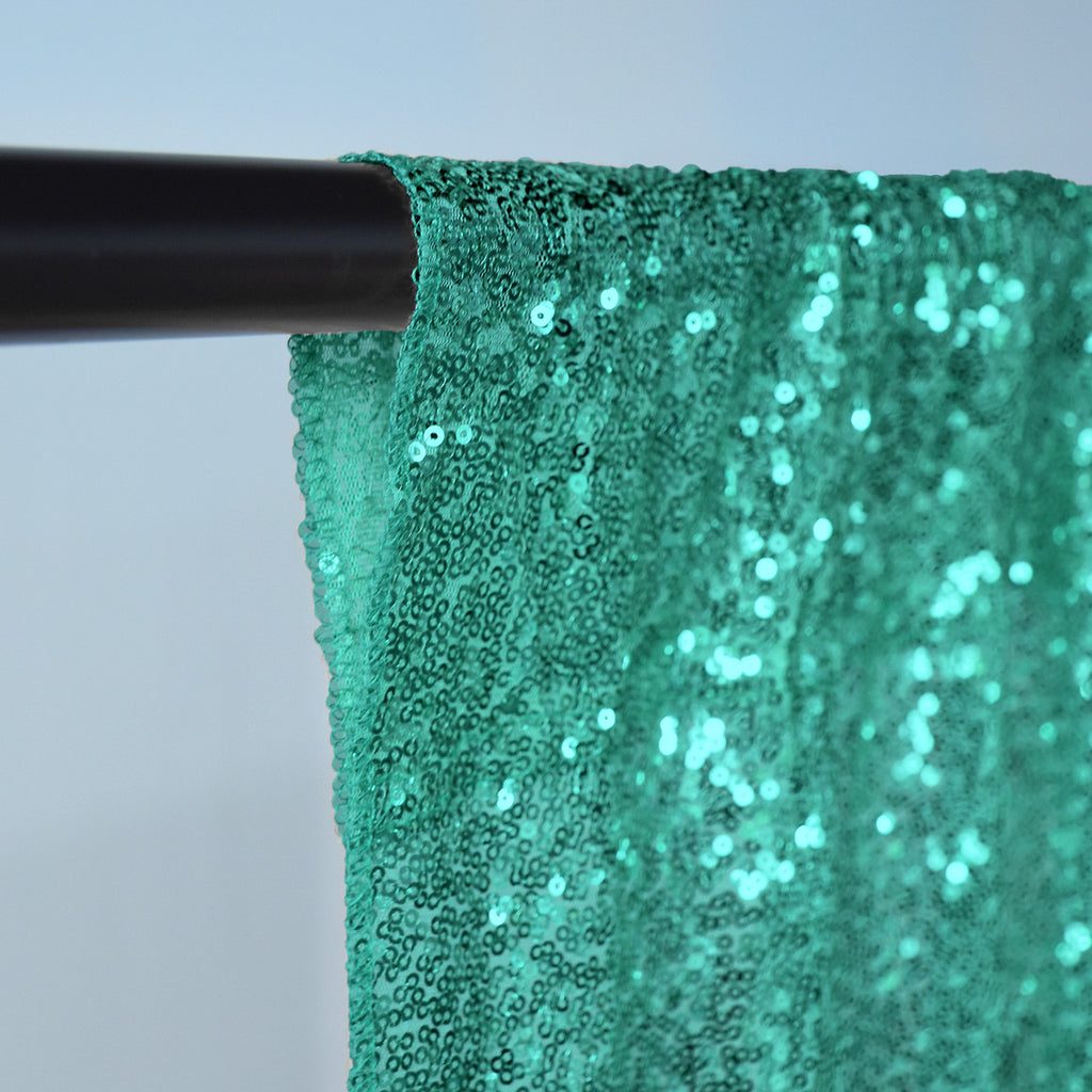4ft x 9ft Sequin Backdrop Photography - Emerald Green