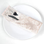 20" Velvet Napkin - Blush Pink