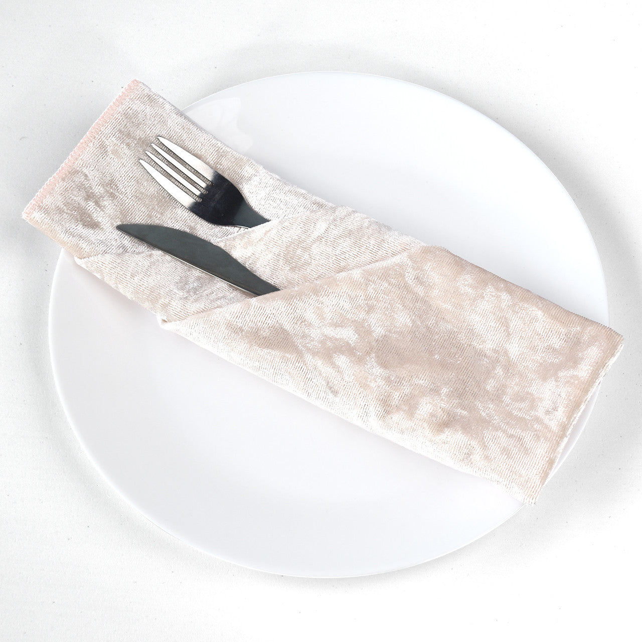 20" Velvet Napkin - Blush Pink