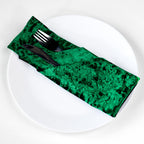 20" Velvet Napkin - Emerald Green
