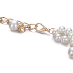 Gold Chain Belt with Artificial Pearls