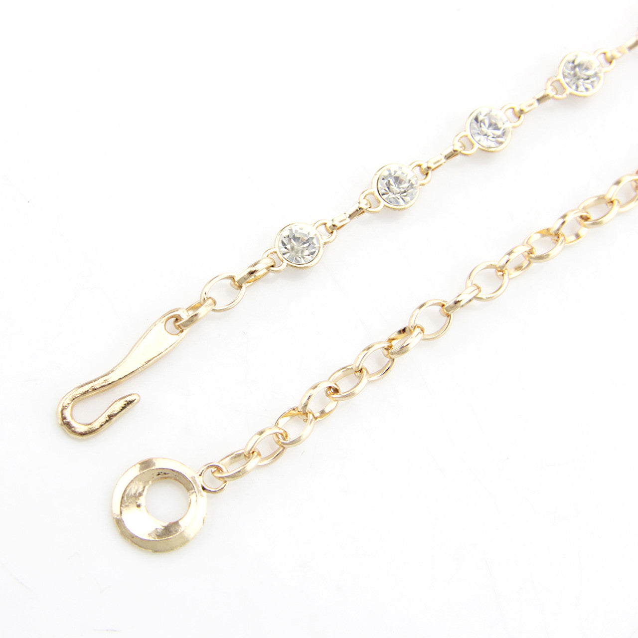 Gold Diamante Beads Chain Belt
